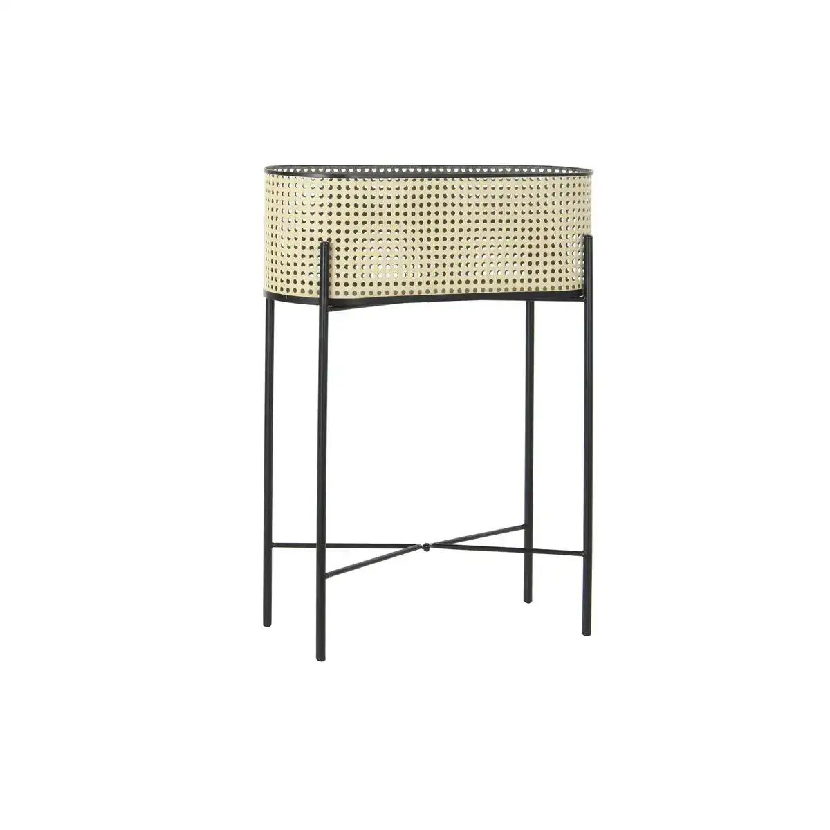 Cache pot dkd home decor noir metal creme moderne 50 x 20 x 67 cm _7779. DIAYTAR SENEGAL - Votre Paradis Shopping au Cœur du Sénégal. Explorez notre boutique en ligne et découvrez des produits conçus pour enchanter chaque aspect de votre vie.