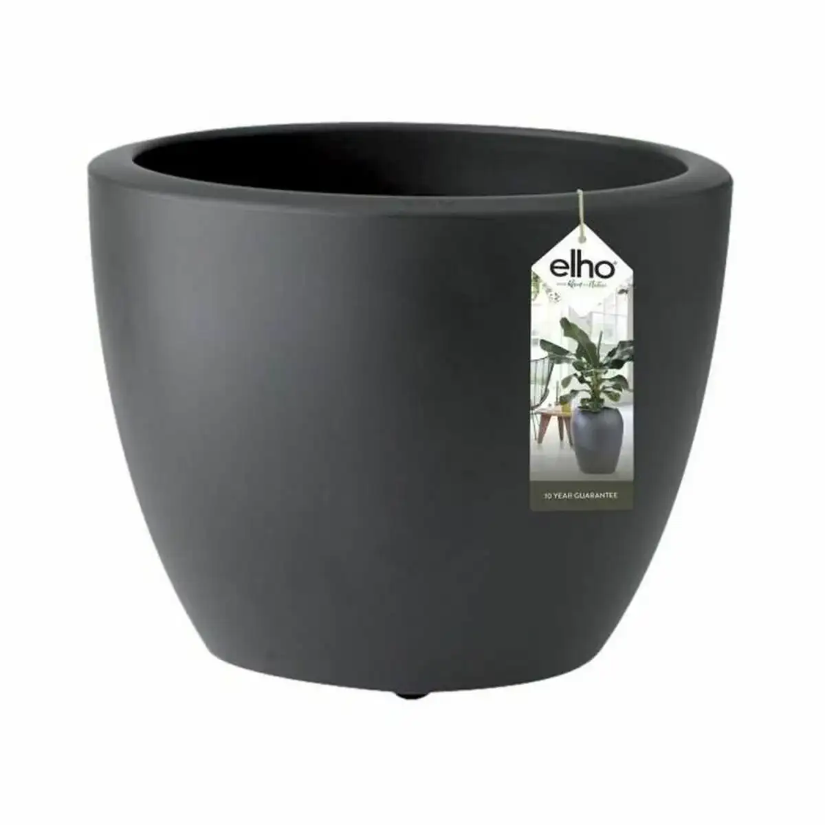 Cache pot elho pure soft plastique o 29 x 23 cm rond anthracite_9172. Entrez dans l'Univers de DIAYTAR SENEGAL - Où l'Authenticité Renouvelle Votre Quotidien. Explorez notre gamme de produits et trouvez des articles qui reflètent votre essence.
