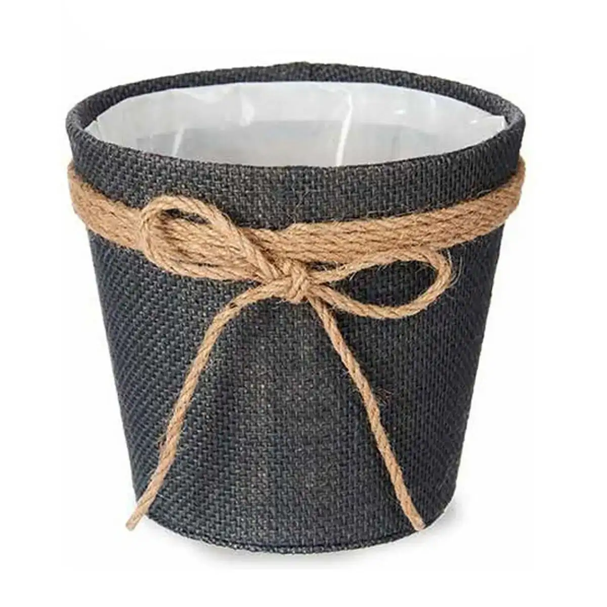 Cache pot lien gris plastique 16 x 14 5 x 16 cm_3851. Entrez dans l'Univers de DIAYTAR SENEGAL - Où Choisir est un Plaisir. Explorez notre gamme variée et trouvez des articles qui parlent à votre cœur et à votre style.