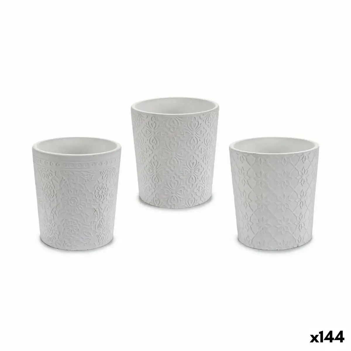 Cache pot modele blanc ceramique 12 3 x 12 x 12 3 cm 144 unites _1789. DIAYTAR SENEGAL - Là où Chaque Clic Compte. Parcourez notre boutique en ligne et laissez-vous guider vers des trouvailles uniques qui enrichiront votre quotidien.