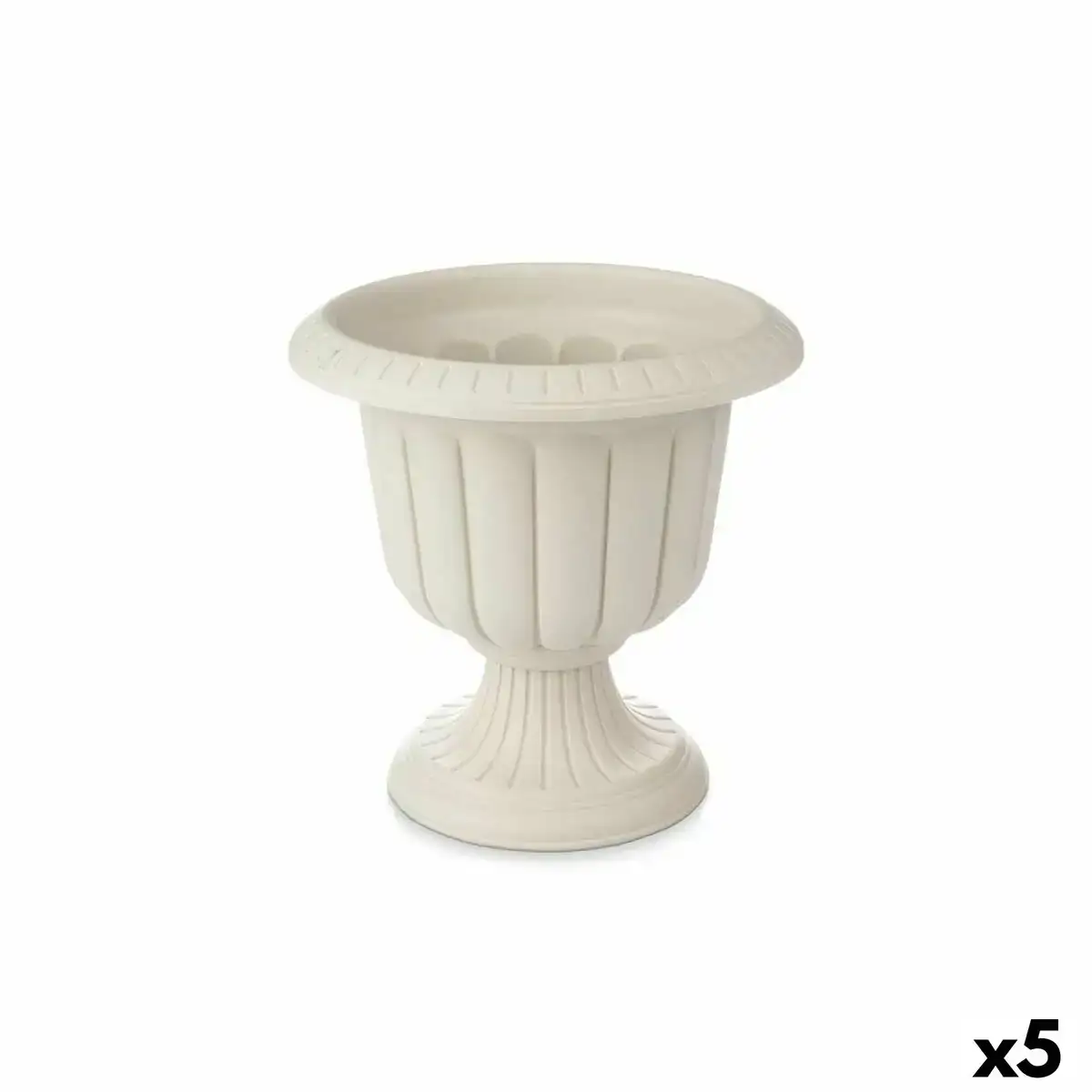 Cache pot verre beige plastique 47 8 x 47 x 47 8 cm 5 unites _5682. DIAYTAR SENEGAL - Là où l'Élégance Devient un Mode de Vie. Naviguez à travers notre gamme et choisissez des produits qui apportent une touche raffinée à votre quotidien.