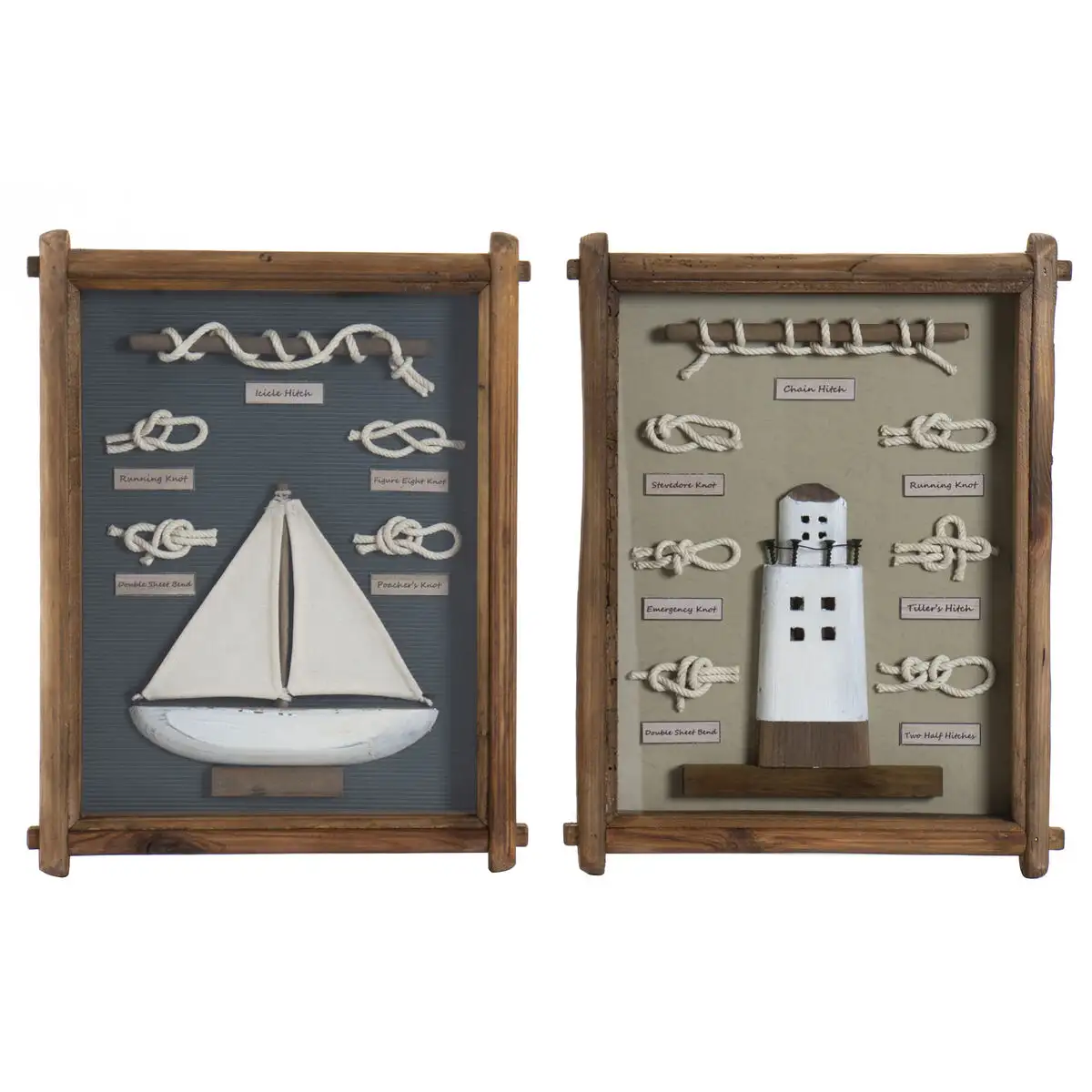 Cadre dkd home decor 34 x 4 x 46 cm noeud mediterraneen 2 unites _6318. DIAYTAR SENEGAL - L'Art de Choisir, l'Art de S'émerveiller. Explorez notre gamme de produits et laissez-vous émerveiller par des créations authentiques et des designs modernes.