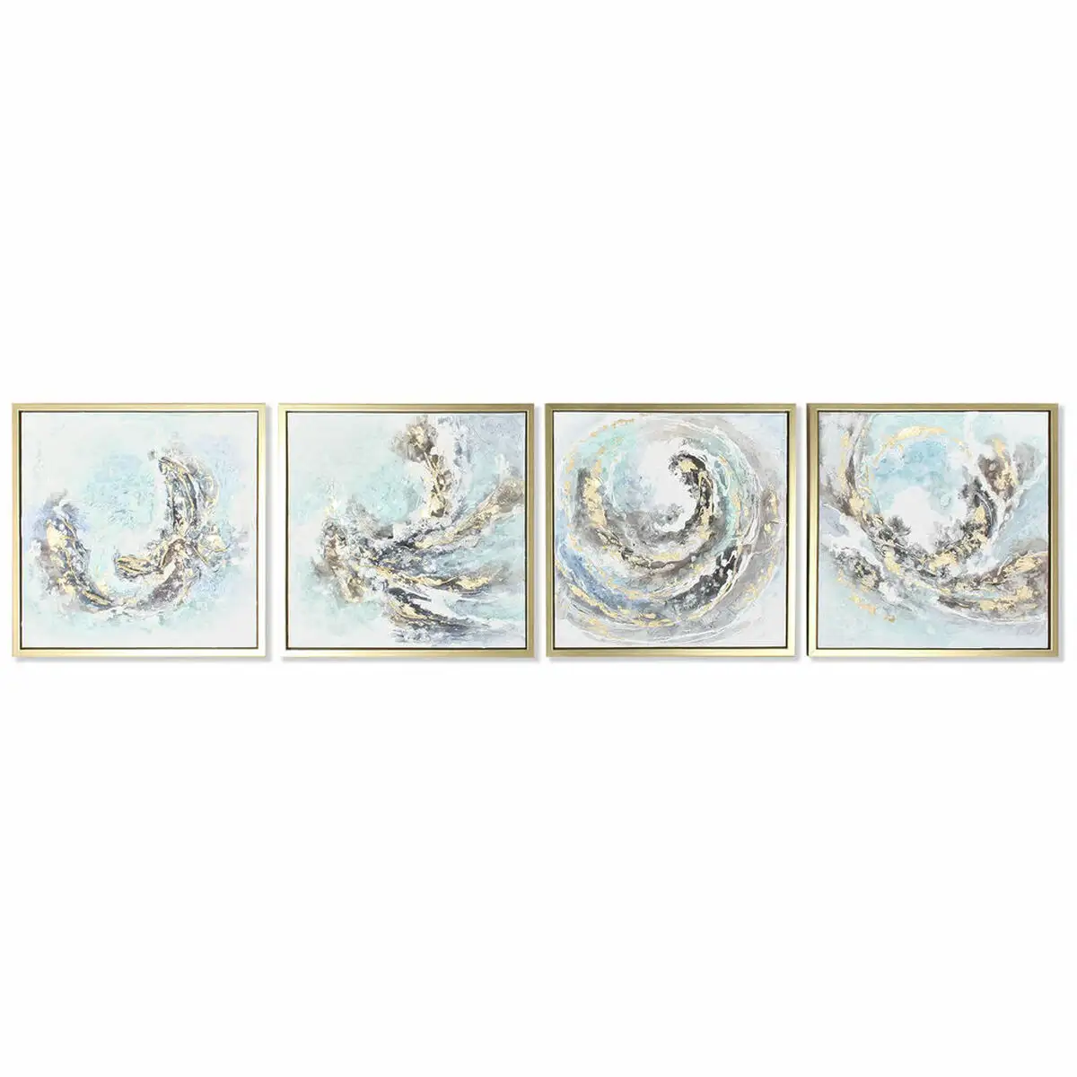 Cadre dkd home decor 55 x 4 x 55 cm abstrait moderne 4 pieces _1440. DIAYTAR SENEGAL - Votre Passage vers l'Élégance Abordable. Explorez notre collection où chaque produit est choisi pour sa qualité et son accessibilité, incarnant ainsi l'essence du Sénégal.