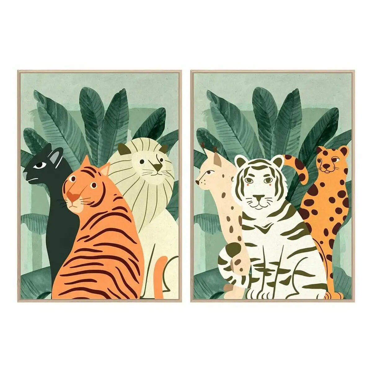 Cadre dkd home decor 83 x 4 5 x 123 cm tropical animaux 2 unites _7240. Bienvenue chez DIAYTAR SENEGAL - Où le Shopping Rime avec Diversité. Plongez dans notre univers de produits et découvrez des trésors qui représentent la richesse culturelle du Sénégal.