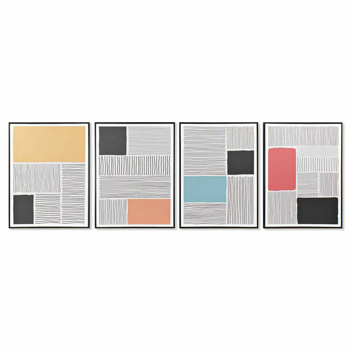 Cadre dkd home decor abstrait 60 x 3 x 80 cm loft 4 pieces _8142. DIAYTAR SENEGAL - Votre Destination Shopping Exquise. Explorez notre boutique en ligne et découvrez des trésors qui ajoutent une touche de sophistication à votre style et à votre espace.