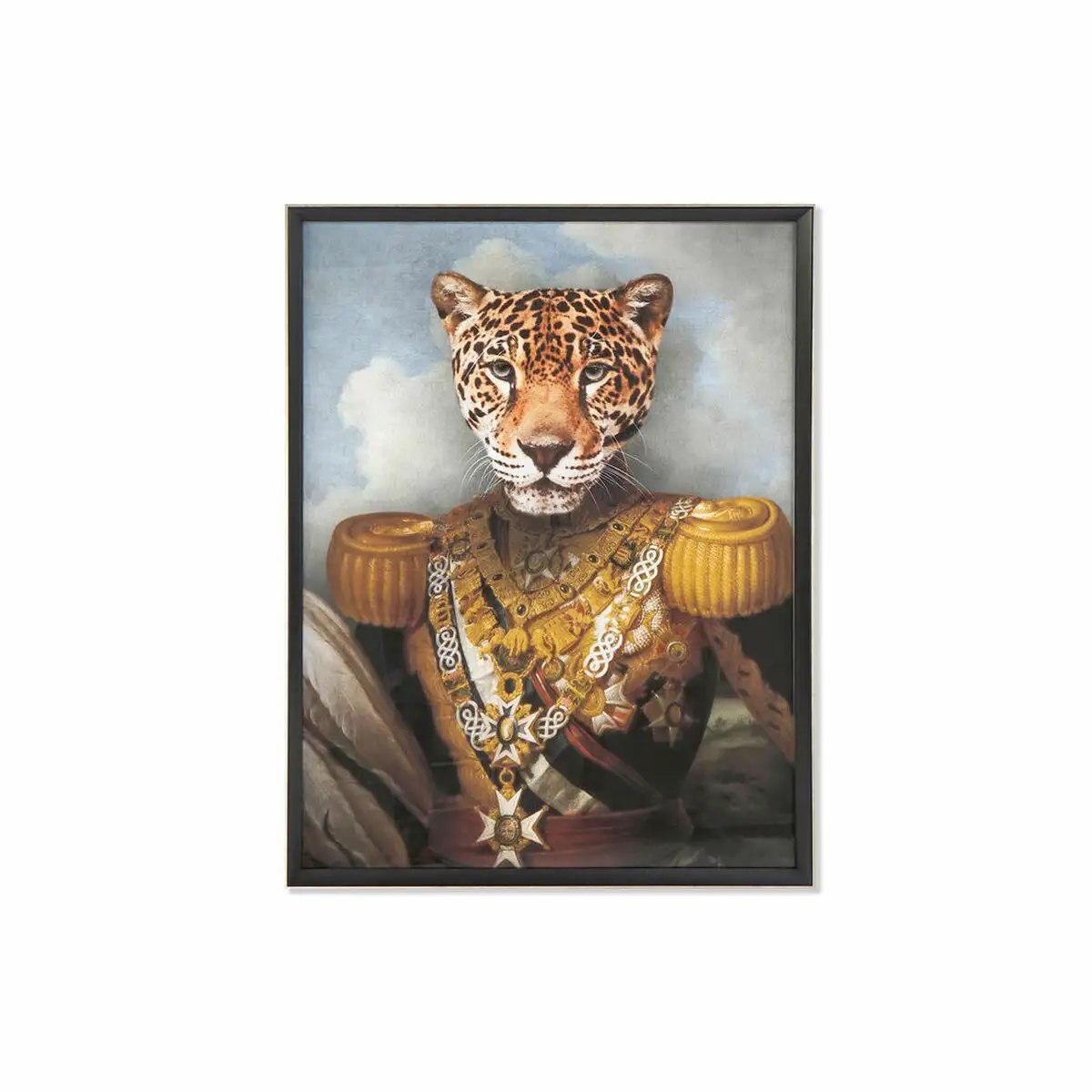 Cadre dkd home decor leopard 74 x 3 x 97 cm _6863. DIAYTAR SENEGAL - Votre Escale Shopping incontournable. Explorez notre boutique en ligne et dénichez des trésors qui reflètent la richesse culturelle et la modernité du Sénégal.