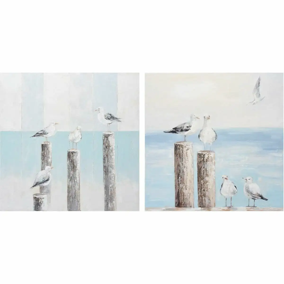 Cadre dkd home decor mediterraneen mouette 100 x 3 5 x 100 cm 2 unites _7064. DIAYTAR SENEGAL - Votre Passage vers l'Éclat et la Beauté. Explorez notre boutique en ligne et trouvez des produits qui subliment votre apparence et votre espace.