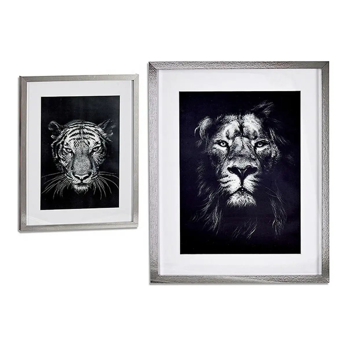 Cadre lion tiger 43 x 3 x 53 cm _3006. DIAYTAR SENEGAL - Où la Qualité et la Diversité Fusionnent. Explorez notre boutique en ligne pour découvrir une gamme variée de produits qui incarnent l'excellence et l'authenticité.