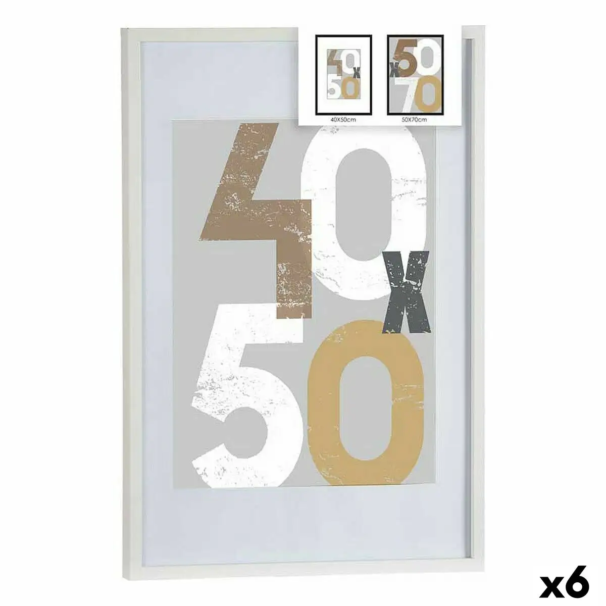 Cadre photo 52 5 x 2 5 x 72 5 cm blanc plastique bois mdf 6 unites _6085. DIAYTAR SENEGAL - Où Choisir est une Célébration. Découvrez notre sélection de produits qui représentent la diversité et la joie du Sénégal, à chaque étape de votre vie.