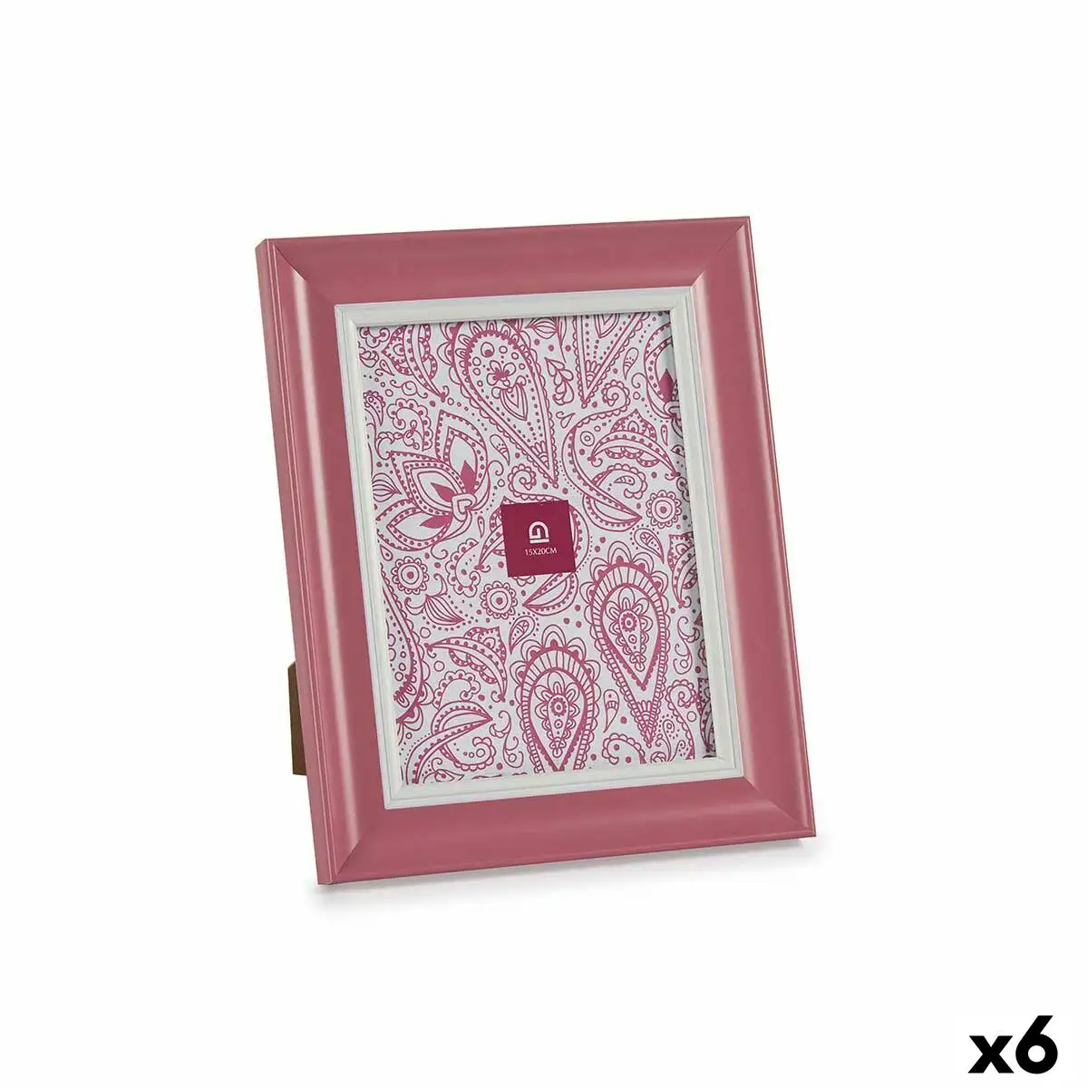 Cadre photo verre rose plastique 6 unites 2 x 26 x 21 cm _2877. DIAYTAR SENEGAL - Votre Passage vers l'Éclat et la Beauté. Explorez notre boutique en ligne et trouvez des produits qui subliment votre apparence et votre espace.