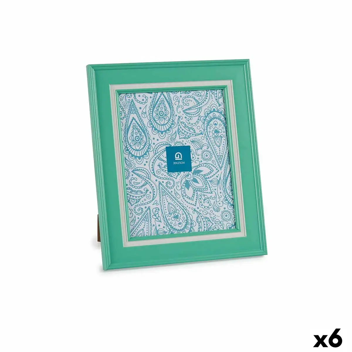 Cadre photo verre vert plastique 6 unites 2 x 33 x 28 cm _2855. DIAYTAR SENEGAL - Là où Chaque Achat Contribue à un Rêve. Naviguez à travers notre boutique en ligne et soutenez des artisans talentueux tout en acquérant des trésors.