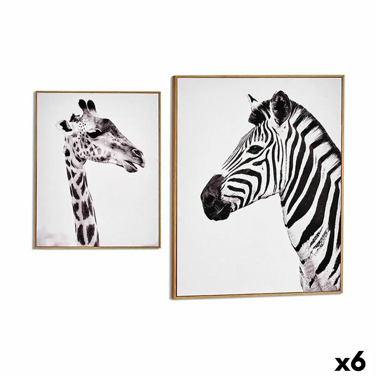 Cadre zebre girafe contre plaque 41 2 x 51 5 x 2 cm 6 unites _5521. DIAYTAR SENEGAL - Où Choisir est un Plaisir. Explorez notre boutique en ligne et choisissez parmi des produits de qualité qui satisferont vos besoins et vos goûts.