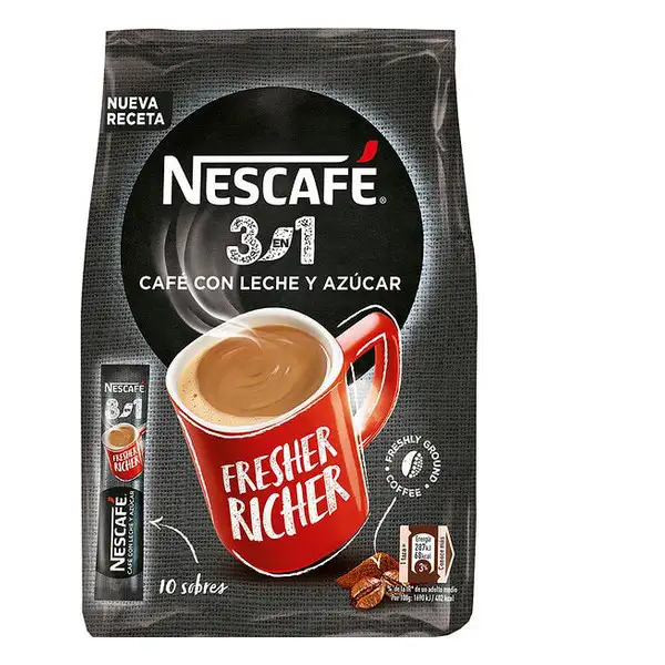 Cafe avec lait et sucre nescafe 10 uds _5811. DIAYTAR SENEGAL - Là où Chaque Produit a son Histoire. Découvrez notre gamme de produits, chacun portant en lui le récit de l'artisanat et de la passion, pour vous offrir une expérience de shopping authentique.