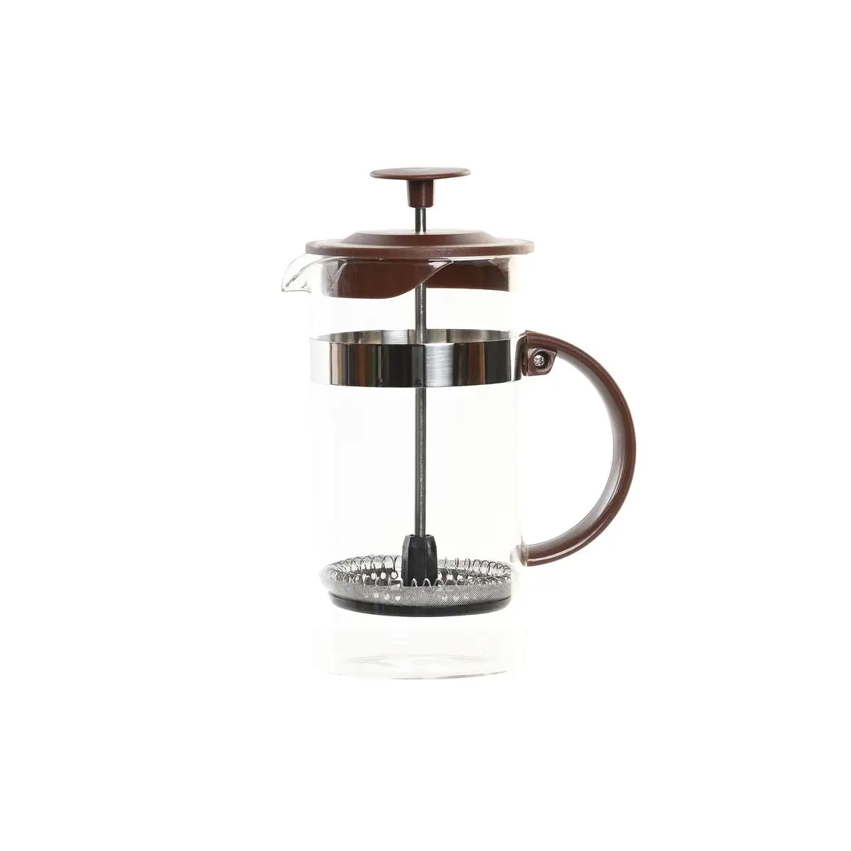 Cafetiere a piston dkd home decor marron transparent acier inoxydable verre borosilicate 350 ml 16 x 9 x 18 5 cm_9004. DIAYTAR SENEGAL - Votre Passage vers l'Exceptionnel. Explorez notre boutique en ligne, où chaque produit est choisi avec soin pour offrir une expérience de shopping inoubliable.