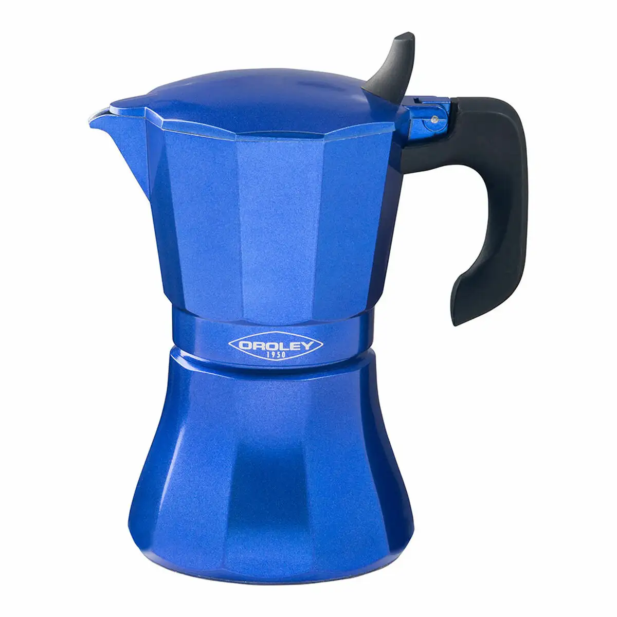 Cafetiere italienne oroley petra 6 tasses bleu aluminium_3578. DIAYTAR SENEGAL - Votre Plateforme Shopping Engagée. Explorez notre catalogue et choisissez des produits qui reflètent notre dévouement envers la qualité et la satisfaction du client.