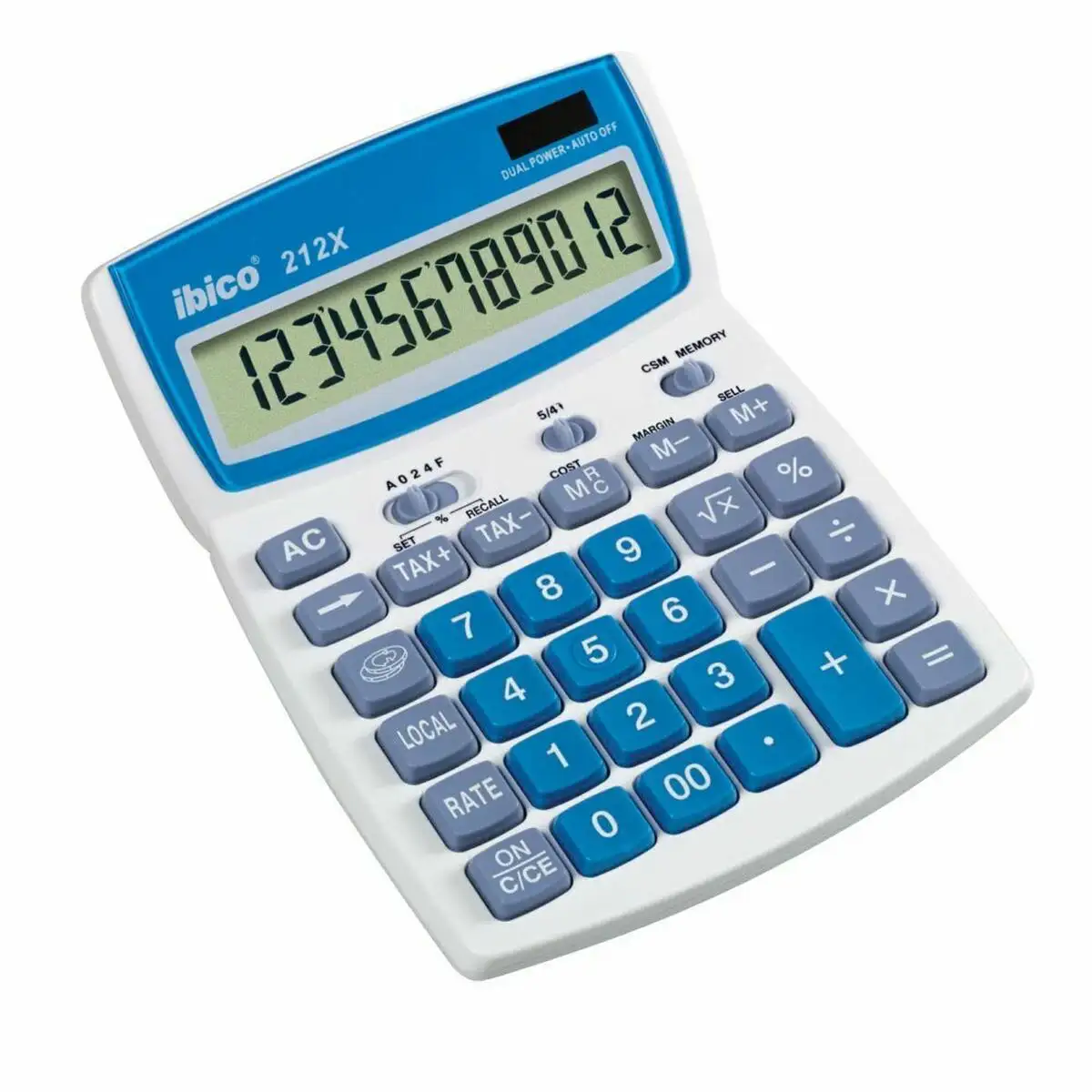 Calculatrice ibico bleu blanc 12 chiffres_7649. DIAYTAR SENEGAL - Votre Portail Vers l'Élégance Accessible. Parcourez notre boutique en ligne pour découvrir des produits qui incarnent le luxe à des prix abordables.