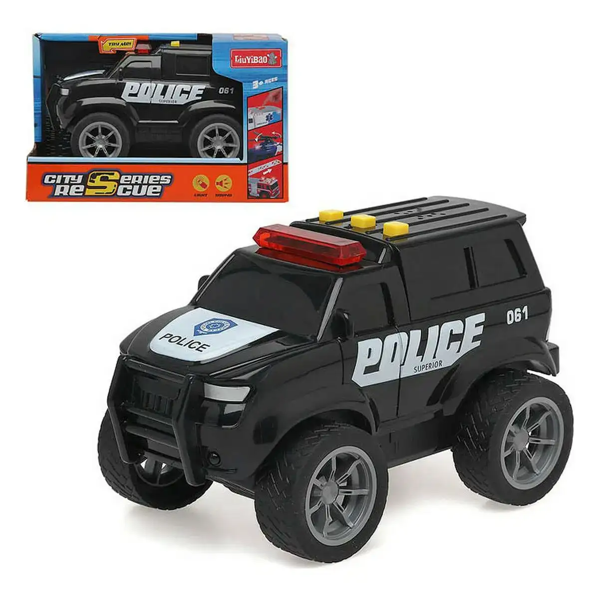 Camion de police lumiere avec son 21 x 13 cm_8992. DIAYTAR SENEGAL - Où Chaque Produit a son Histoire. Découvrez notre gamme de produits, chacun portant en lui le récit de l'artisanat et de la passion, pour vous offrir une expérience de shopping authentique.