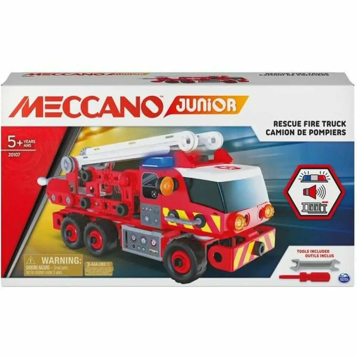 Camion de pompiers meccano stem lumiere led avec son_4816. Bienvenue chez DIAYTAR SENEGAL - Où l'Authenticité Rencontre l'Accessibilité. Explorez notre sélection abordable et découvrez des articles qui incarnent l'essence du Sénégal.