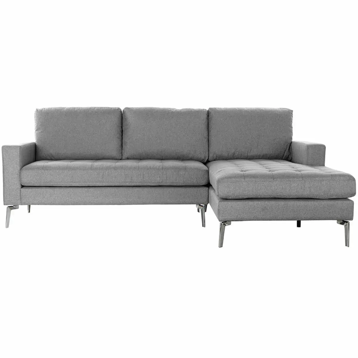 Canape chaise longue dkd home decor 8424001809127 240 x 160 x 84 cm gris metal moderne_7244. DIAYTAR SENEGAL - Où Choisir Devient une Expérience Personnalisée. Explorez notre boutique en ligne pour découvrir des produits qui s'adaptent à votre style et à votre essence.