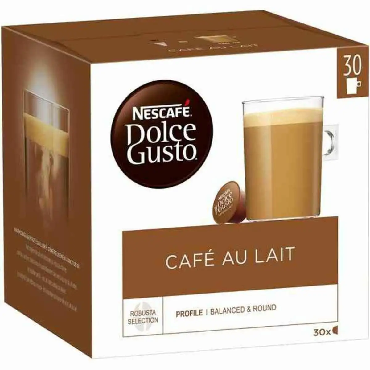 Capsules de cafe nescafe dolce gusto cafe au lait 1 unites 30 unites_1532. DIAYTAR SENEGAL - Là où Chaque Clic Compte. Parcourez notre boutique en ligne et laissez-vous guider vers des trouvailles uniques qui enrichiront votre quotidien.
