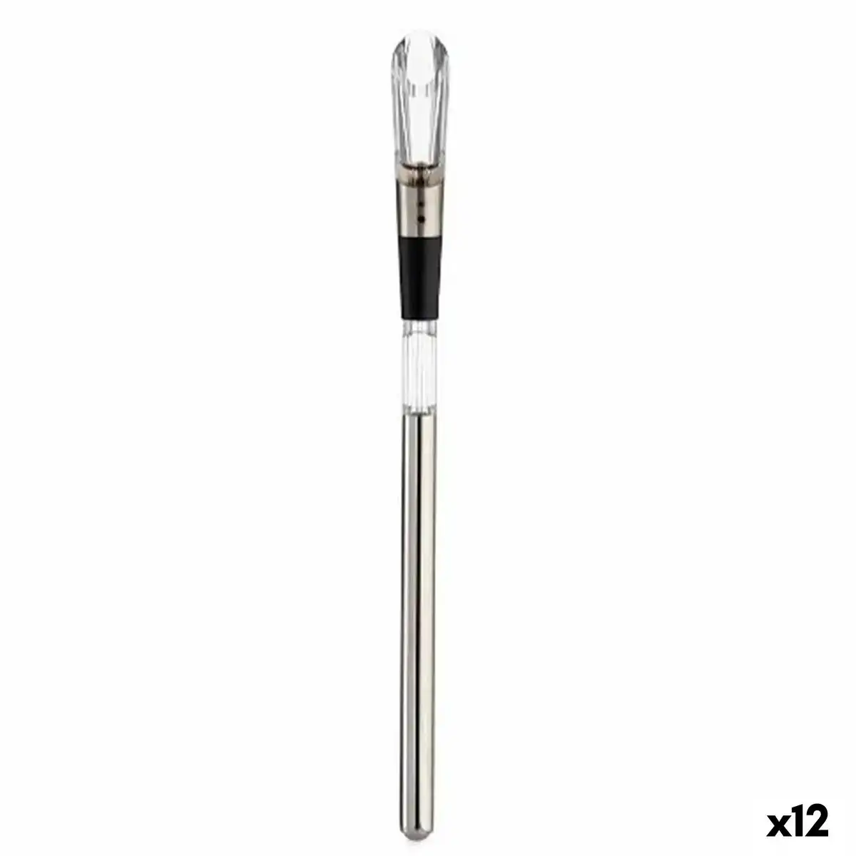 Carafe a decanter 3 en 1 noir tpe 12 unites 2 6 x 2 6 x 37 cm_8782. DIAYTAR SENEGAL - L'Art de Choisir, l'Art de Vivre. Explorez notre univers de produits soigneusement sélectionnés pour vous offrir une expérience shopping riche et gratifiante.