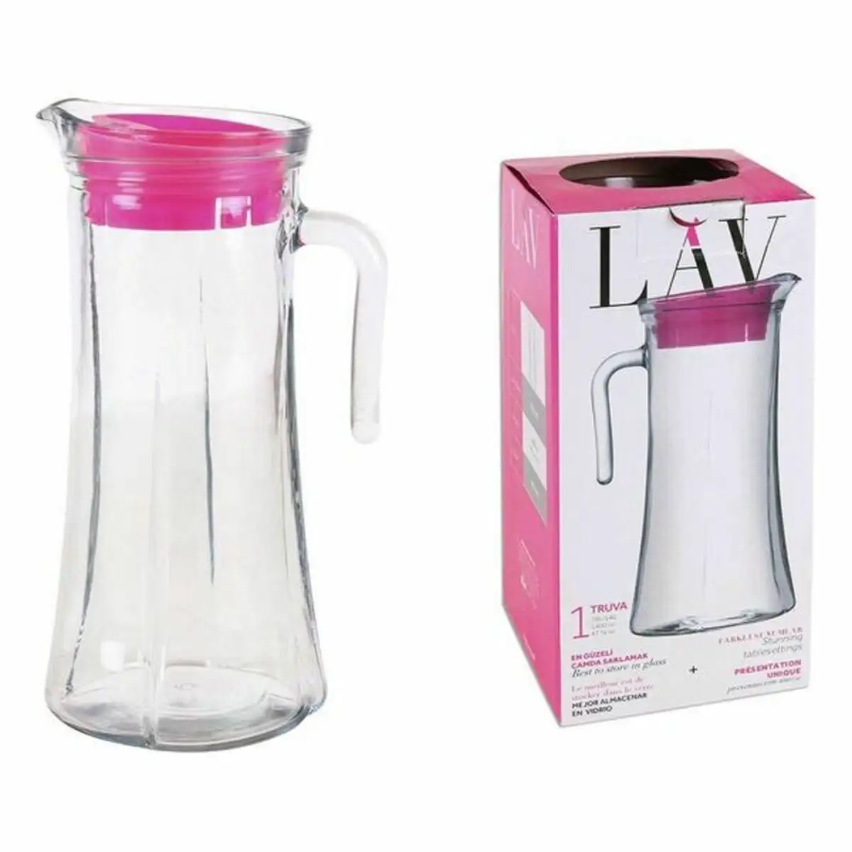 Carafe en verre transparent lav truva 1400 ml _1594. DIAYTAR SENEGAL - Un Monde de Possibilités à Portée de Clic. Parcourez notre site web pour découvrir des sélections infinies, de l'épicerie aux bijoux, et vivez une expérience d'achat sans pareil.