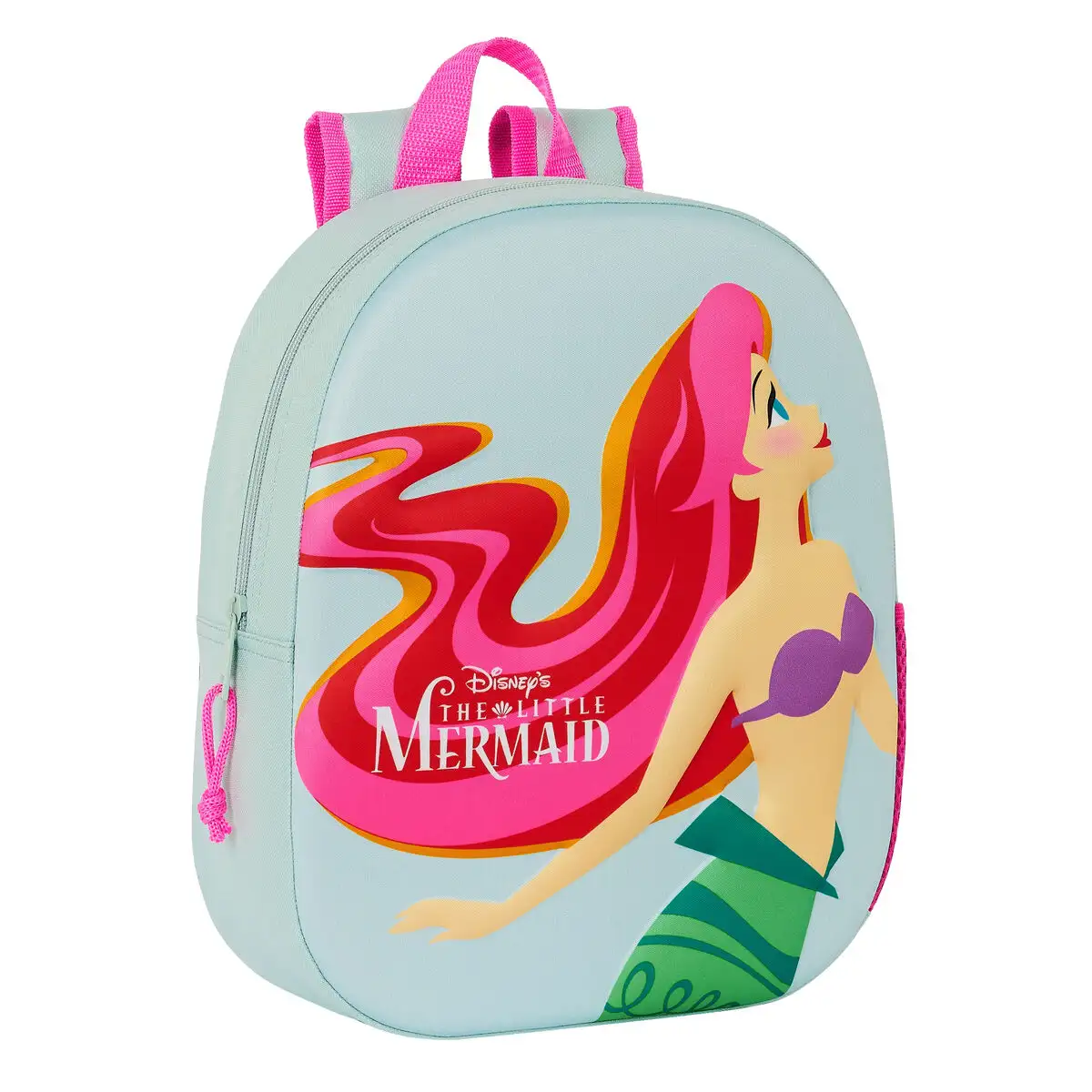 Cartable 3d disney the mermaid bleu clair 27 x 33 x 10 cm_6085. DIAYTAR SENEGAL - Votre Destination Shopping Incontournable. Parcourez nos rayons virtuels et trouvez des articles qui répondent à tous vos besoins, du quotidien à l'exceptionnel.