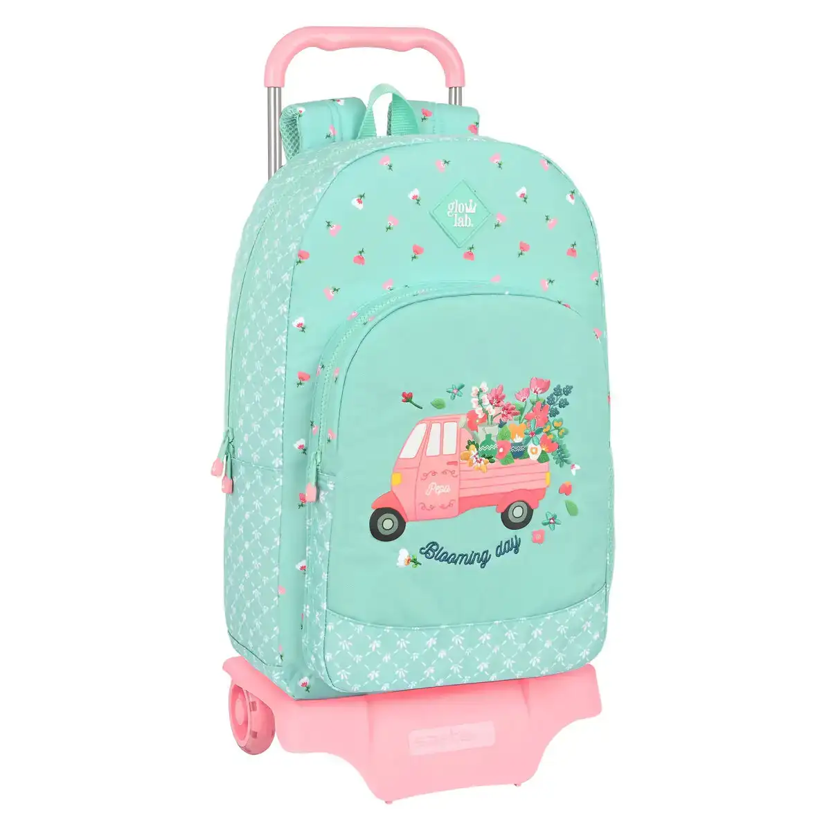 Cartable a roulettes glow lab pepa vert 30 x 46 x 14 cm _9311. DIAYTAR SENEGAL - Où Votre Shopping Prend Vie. Explorez notre boutique en ligne pour trouver des articles qui vous ressemblent et qui ajoutent de l'éclat à votre quotidien.