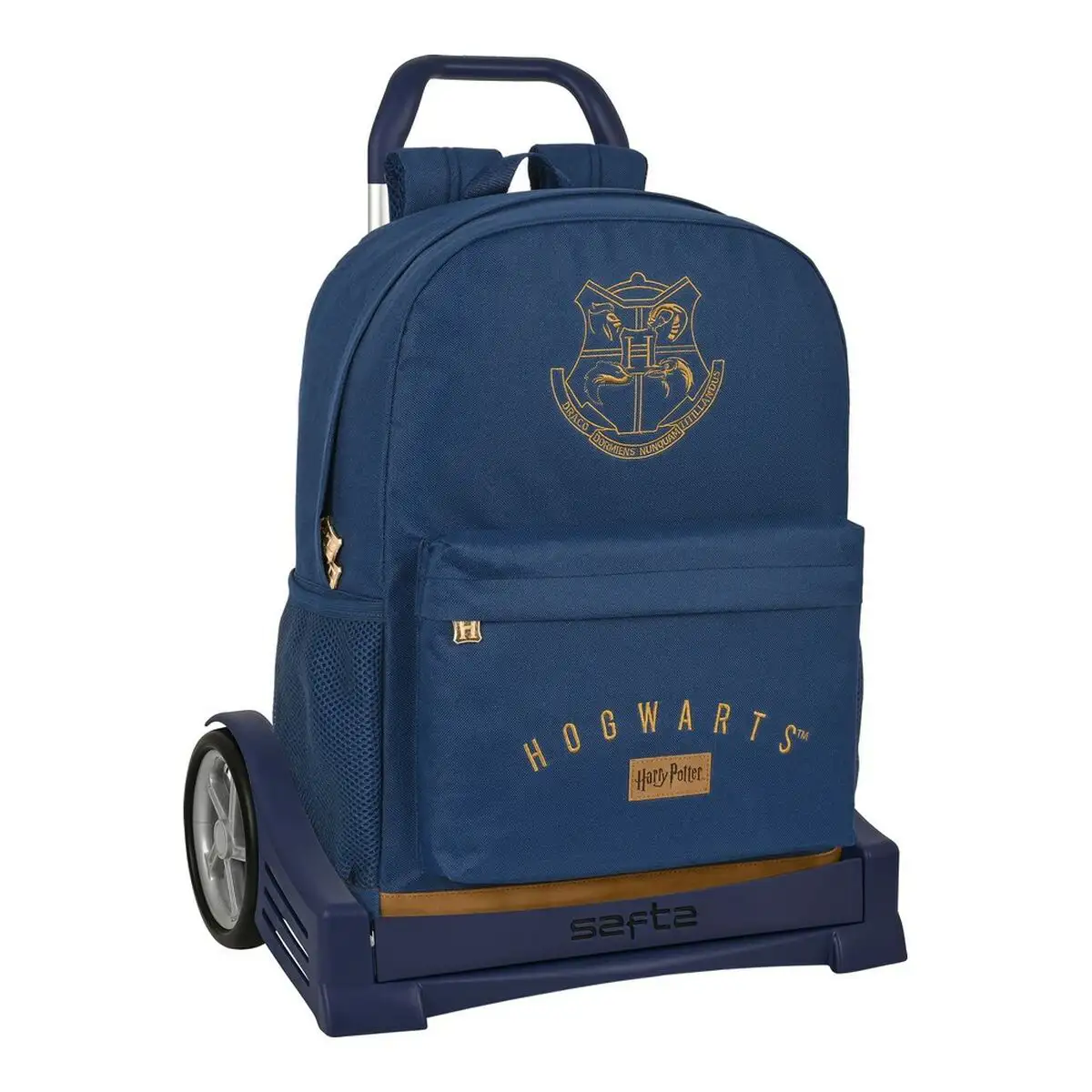 Cartable a roulettes harry potter magical marron blue marine 32 x 43 x 14 cm _2547. DIAYTAR SENEGAL - Là où la Beauté Rencontre la Fonctionnalité. Parcourez notre sélection pour trouver des produits qui allient esthétique et praticité, pour un quotidien sublimé.