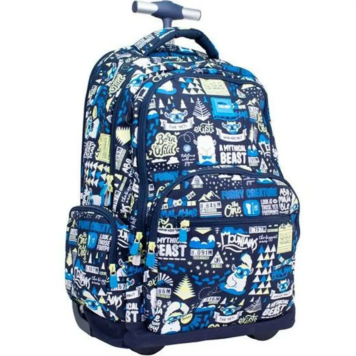 Cartable a roulettes milan the yeti blue marine 52 x 34 5 x 23 cm _8095. DIAYTAR SENEGAL - Où la Qualité est Notre Engagement. Explorez notre boutique en ligne pour découvrir des produits conçus pour vous apporter satisfaction et plaisir.