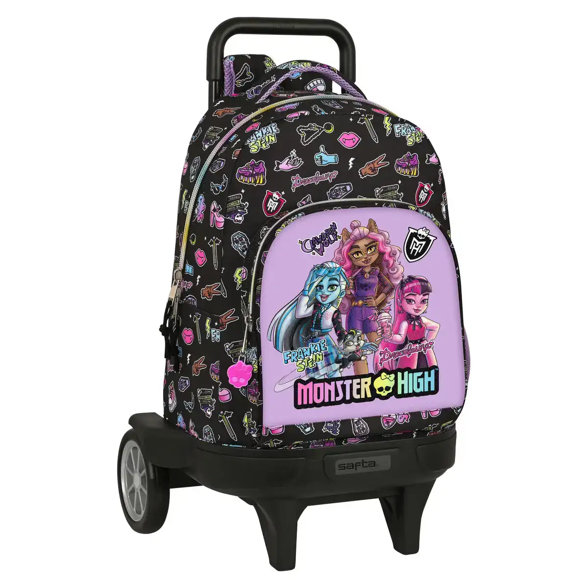 Cartable a roulettes monster high creep noir 33 x 45 x 22 cm_3441. DIAYTAR SENEGAL - Votre Plateforme Shopping de Confiance. Naviguez à travers nos rayons et choisissez des produits fiables qui répondent à vos besoins quotidiens.