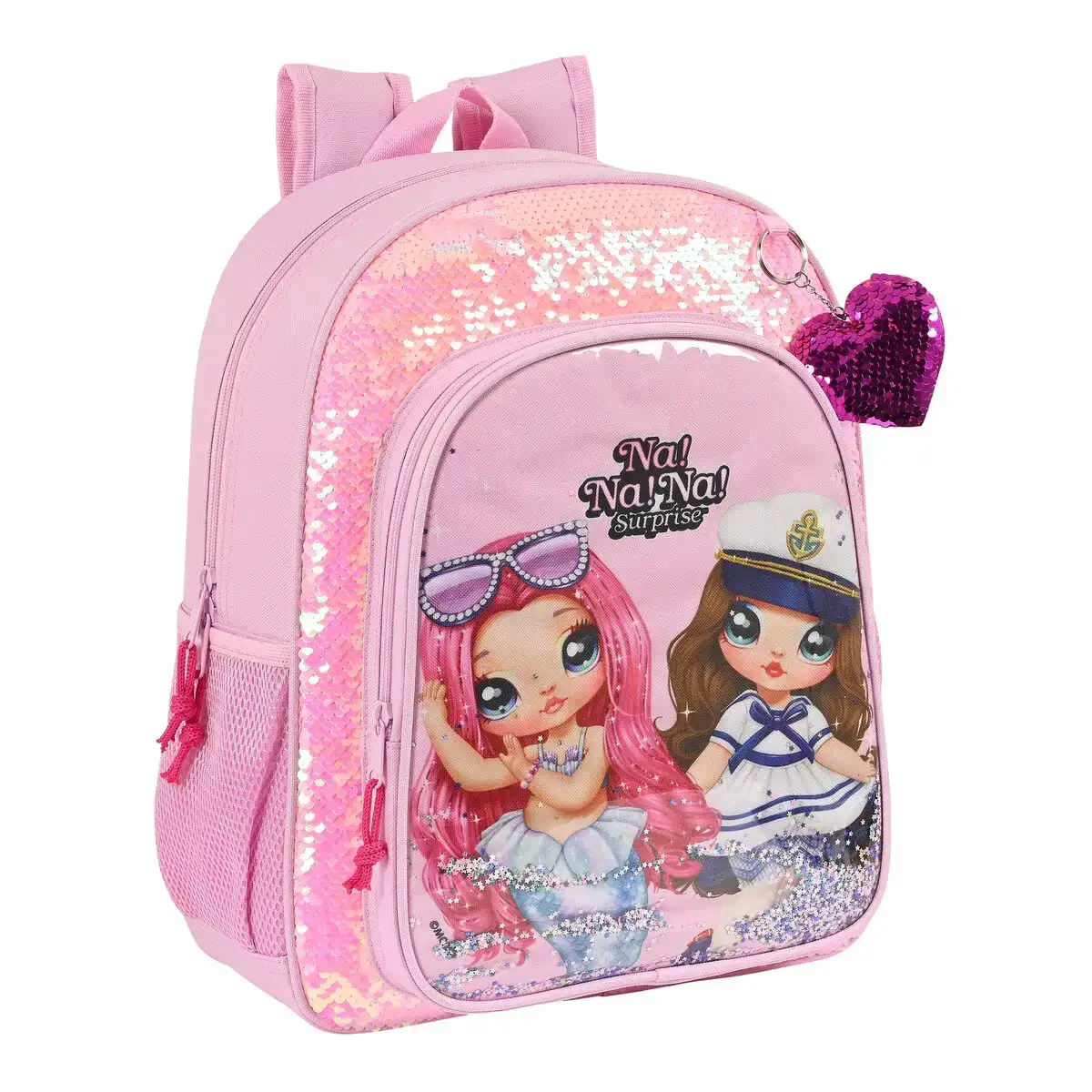 Cartable na na na surprise sparkles rose 32 x 38 x 12 cm _5522. DIAYTAR SENEGAL - Là où Chaque Produit est une Trouvaille Unique. Découvrez notre boutique en ligne et trouvez des articles qui vous distinguent par leur originalité.