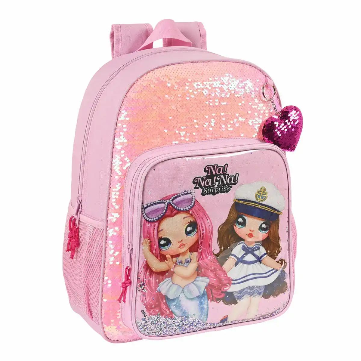 Cartable na na na surprise sparkles rose 33 x 42 x 14 cm _7272. DIAYTAR SENEGAL - L'Art du Shopping Distinctif. Naviguez à travers notre gamme soigneusement sélectionnée et choisissez des produits qui définissent votre mode de vie.