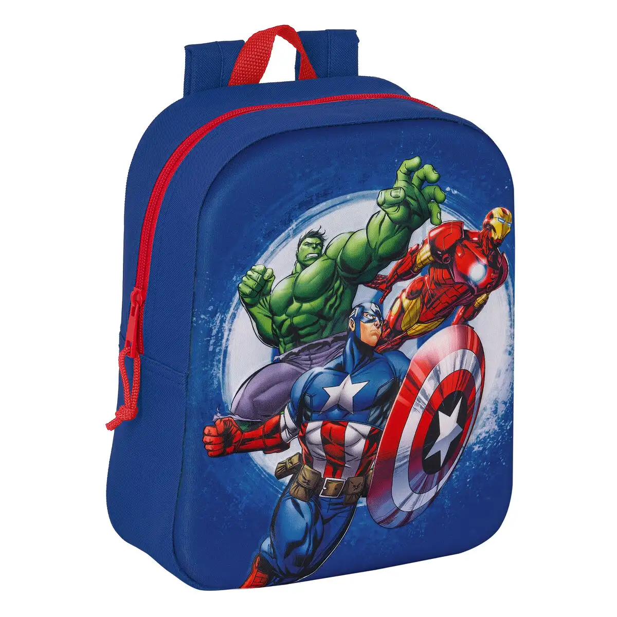 Cartable the avengers 3d blue marine 22 x 27 x 10 cm_3917. DIAYTAR SENEGAL - Où Choisir est un Plaisir. Explorez notre boutique en ligne et choisissez parmi des produits de qualité qui satisferont vos besoins et vos goûts.