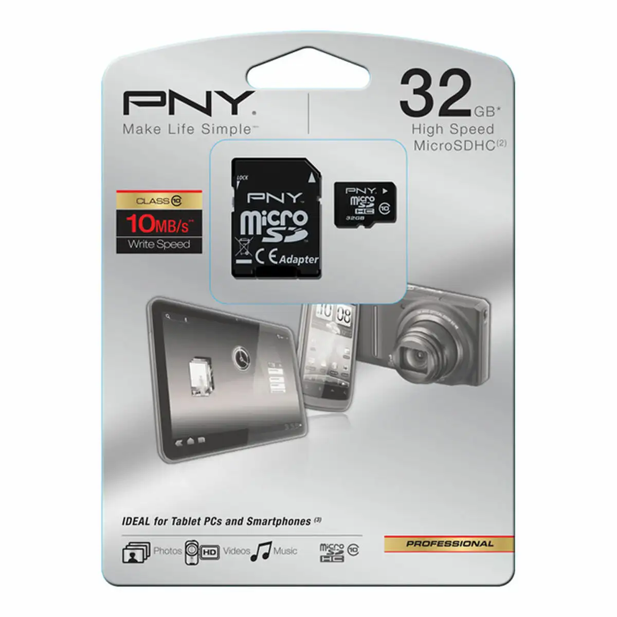 CARTE MÉMOIRE MICRO SD PNY 128 GO CLASS 10 AVEC ADAPTATEUR SD à bas prix