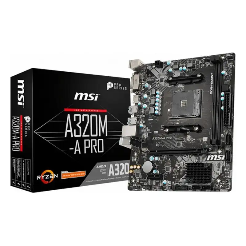 Carte mere msi a320m a pro matx ddr4 am4 amd amd a320 chipset amd am4_4611. DIAYTAR SENEGAL - Votre Passage vers l'Élégance Abordable. Explorez notre collection où chaque produit est choisi pour sa qualité et son accessibilité, incarnant ainsi l'essence du Sénégal.