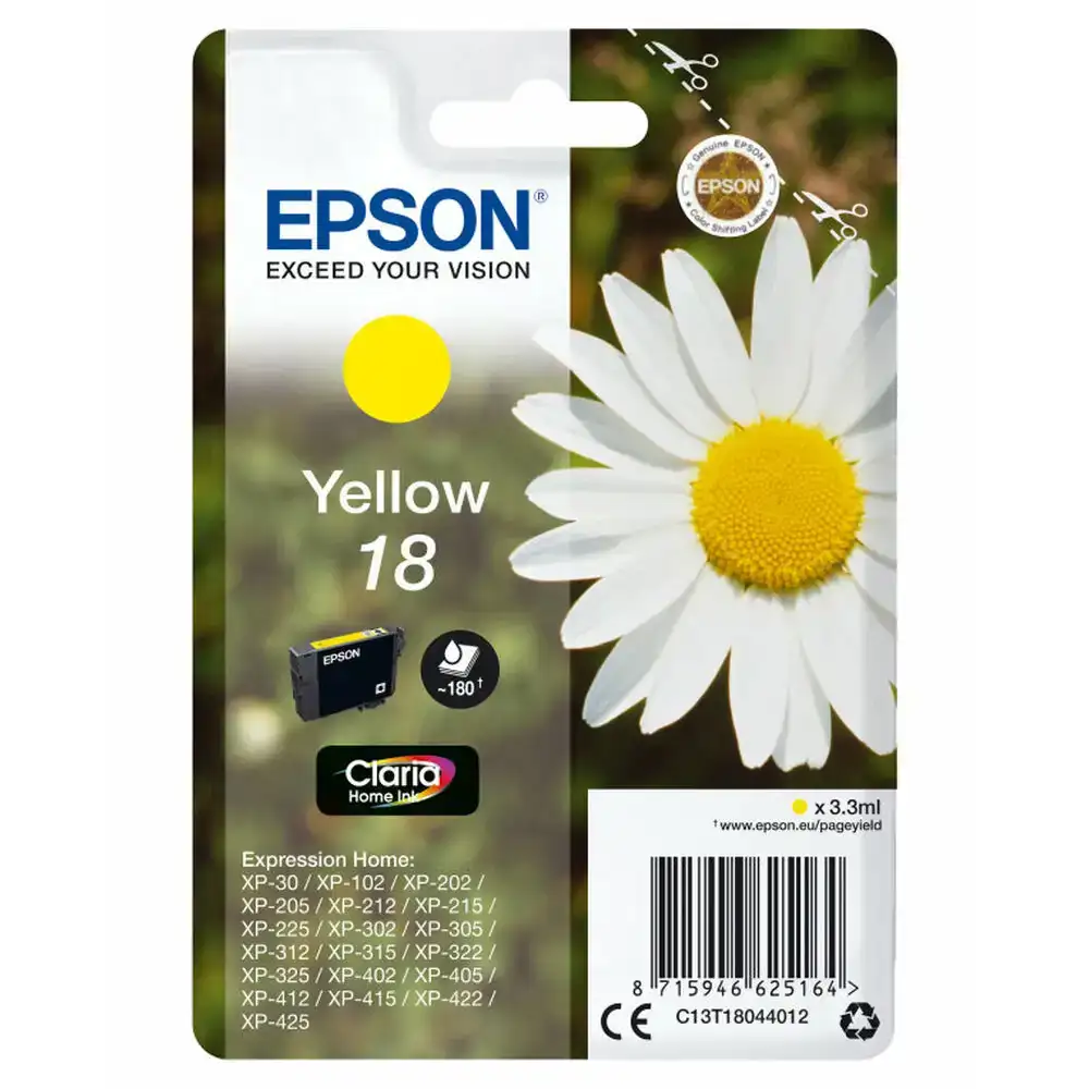 Cartouche d encre compatible epson c13t18044022 jaune_5719. Bienvenue chez DIAYTAR SENEGAL - Où le Shopping Devient un Voyage. Explorez notre plateforme pour dénicher des produits uniques, racontant l'histoire et l'âme du Sénégal.