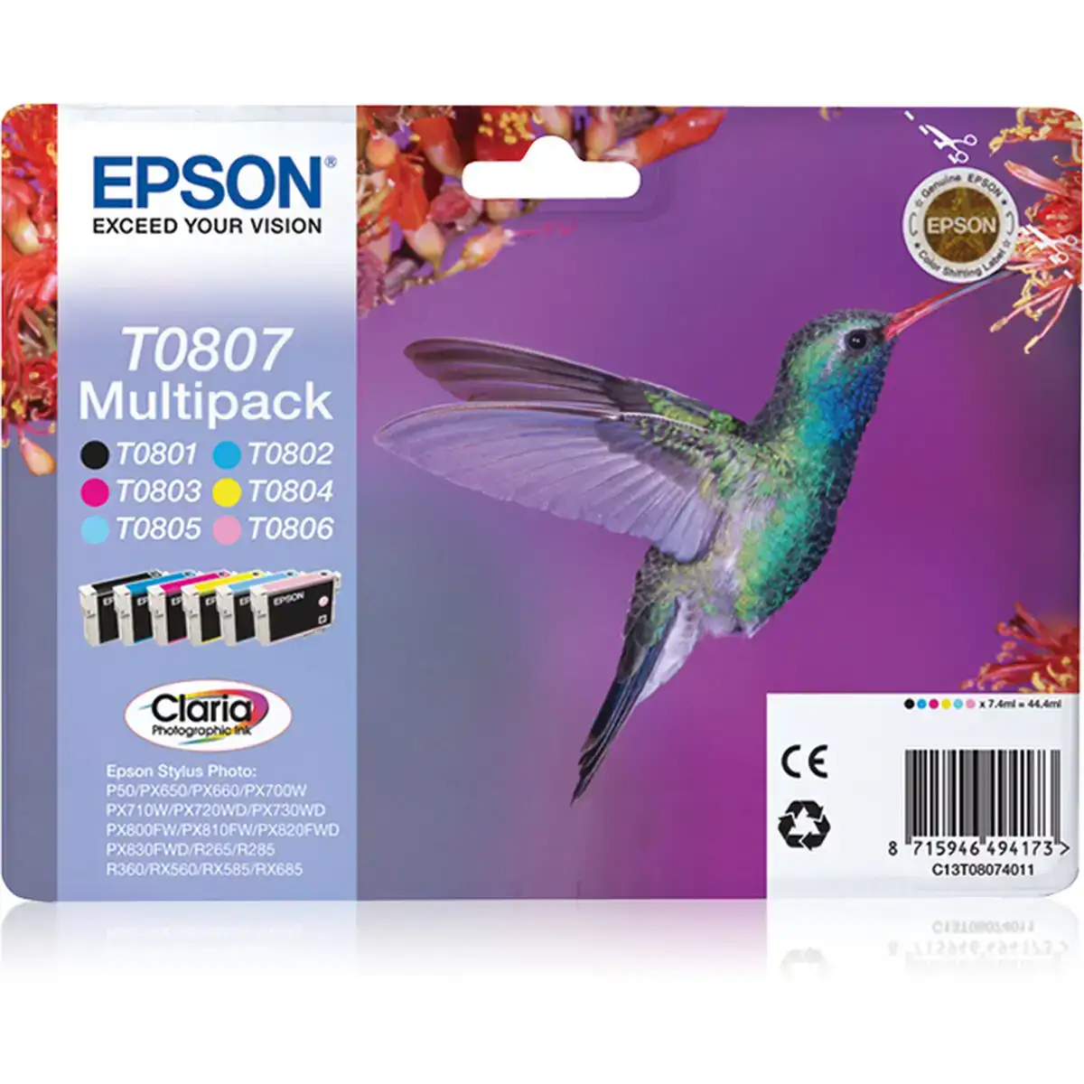 Cartouche d encre originale epson c13t08074021 multicouleur_5275. Entrez dans l'Univers de DIAYTAR SENEGAL - Où le Choix Rencontre l'Authenticité. Explorez nos rayons virtuels et trouvez des produits qui incarnent la richesse de notre culture.