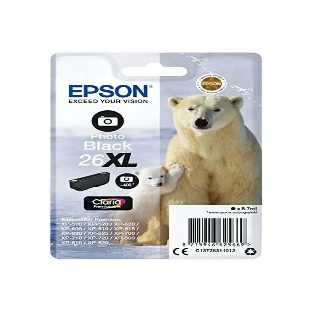 Cartouche d encre originale epson c13t26314022 noir_3075. Bienvenue chez DIAYTAR SENEGAL - Où le Shopping Rime avec Diversité. Plongez dans notre univers de produits et découvrez des trésors qui représentent la richesse culturelle du Sénégal.