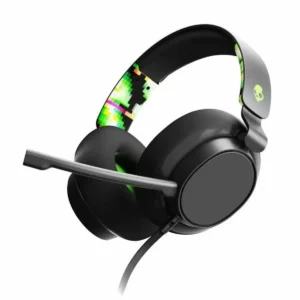 Casques avec microphone skullcandy noir vert_6970. DIAYTAR SENEGAL - Où Votre Shopping Prend Vie. Explorez notre boutique en ligne pour trouver des articles qui vous ressemblent et qui ajoutent de l'éclat à votre quotidien.