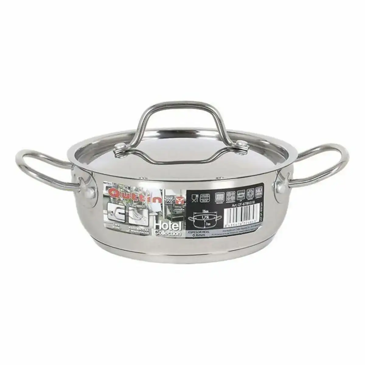 Casserole avec couvercle quttin acier inoxydable_3140. DIAYTAR SENEGAL - Où Chaque Produit a son Histoire. Découvrez notre gamme de produits, chacun portant en lui le récit de l'artisanat et de la passion, pour vous offrir une expérience de shopping authentique.