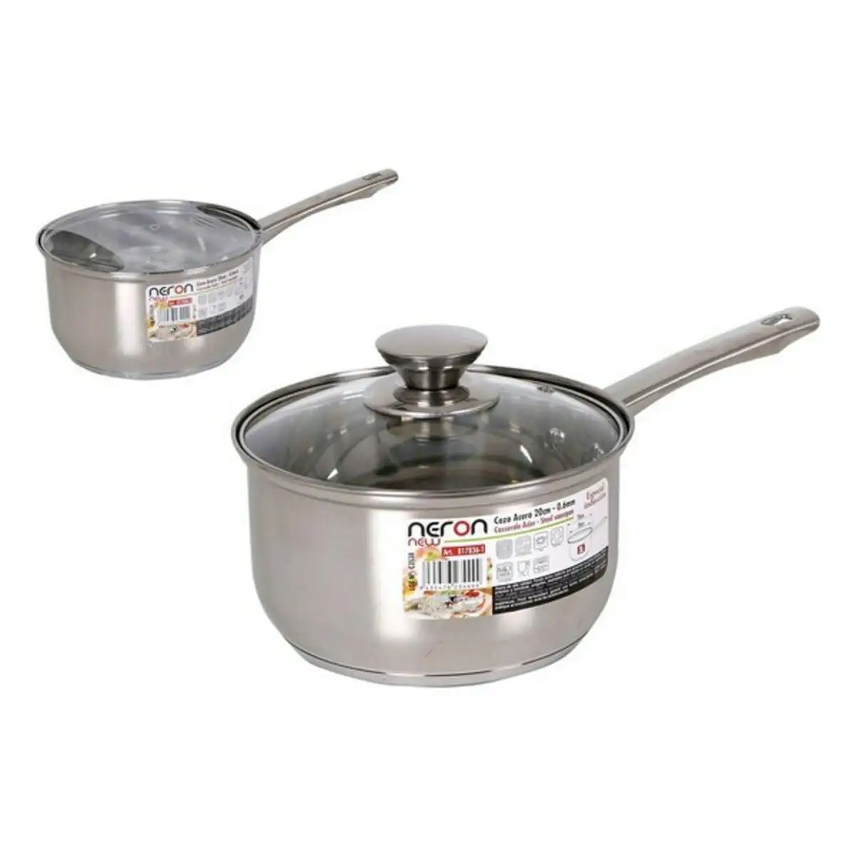 Casserole avec Couvercle Pyrex Essentials 1,4 L Transparent verre