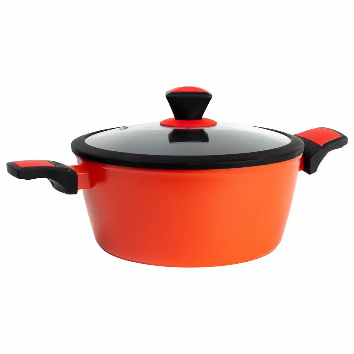 Casserole benetton be258 rouge orange aluminium aluminium forge o 28 cm_4134. DIAYTAR SENEGAL - Là où Chaque Achat Contribue à un Rêve. Naviguez à travers notre boutique en ligne et soutenez des artisans talentueux tout en acquérant des trésors.