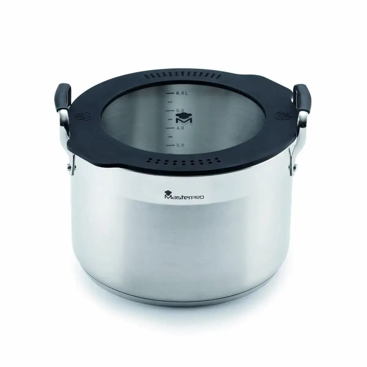 Casserole masterpro bgeu 3779 o 24 cm noir acier inoxydable silicone_3918. DIAYTAR SENEGAL - Où Choisir est une Célébration de l'Artisanat. Explorez notre boutique en ligne et choisissez des articles qui incarnent l'art et le savoir-faire du Sénégal.
