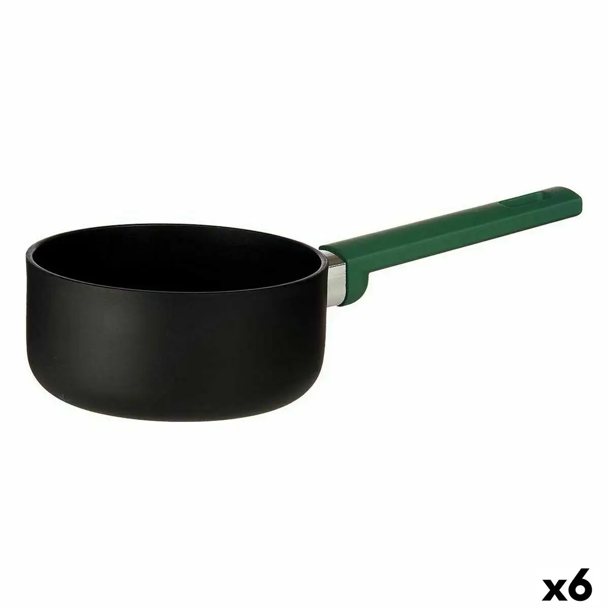 Casserole o 16 cm noir vert 1 3 l 6 unites _8305. DIAYTAR SENEGAL - Là où le Chic Rencontre la Tradition. Naviguez à travers notre catalogue et choisissez des produits qui équilibrent l'élégance intemporelle et l'innovation moderne.