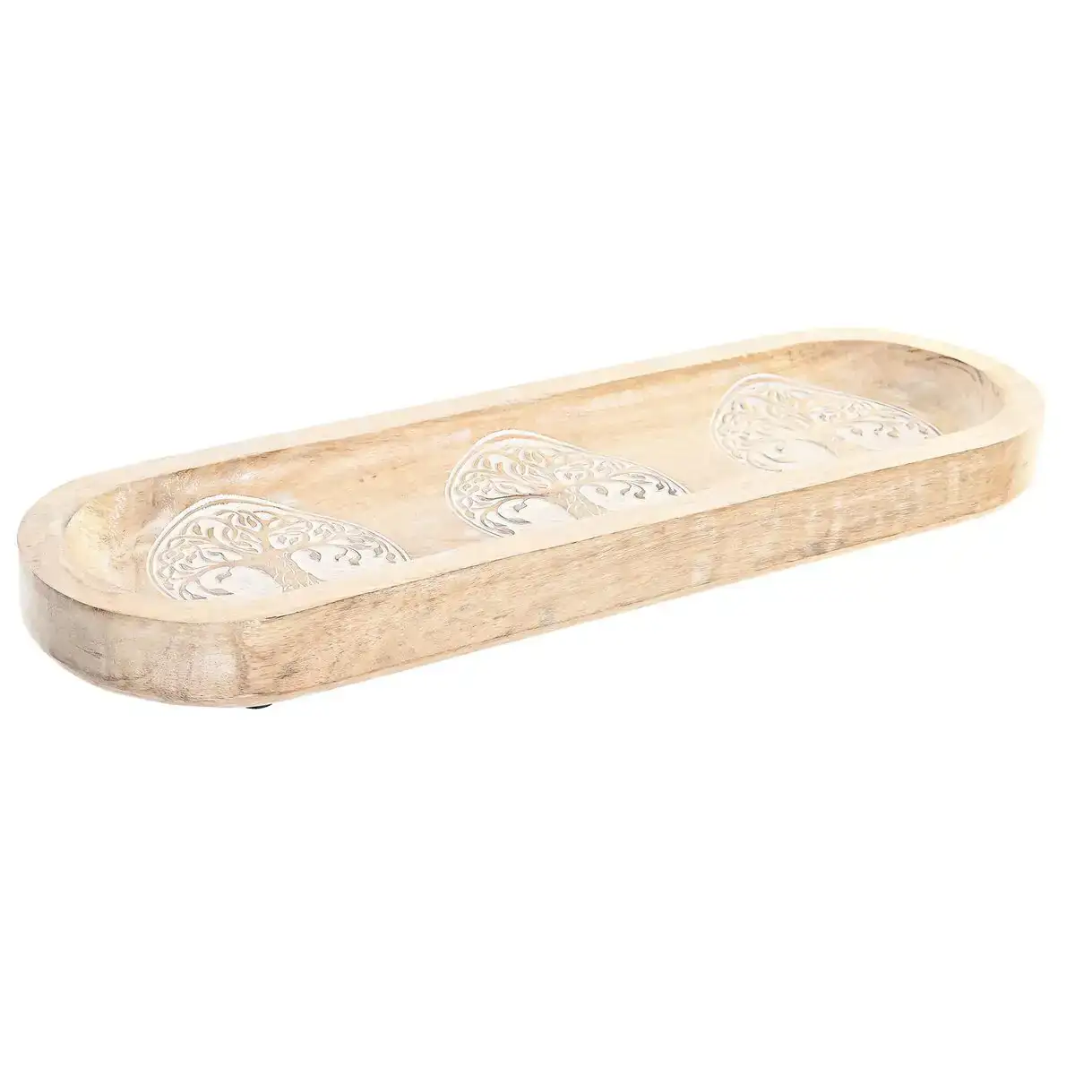 Centre de table dkd home decor blanc marron arbre indien decape 46 x 13 5 x 3 5 cm_9403. DIAYTAR SENEGAL - Là où la Diversité Rencontre la Qualité. Parcourez notre gamme complète et trouvez des produits qui incarnent la richesse et l'unicité du Sénégal.