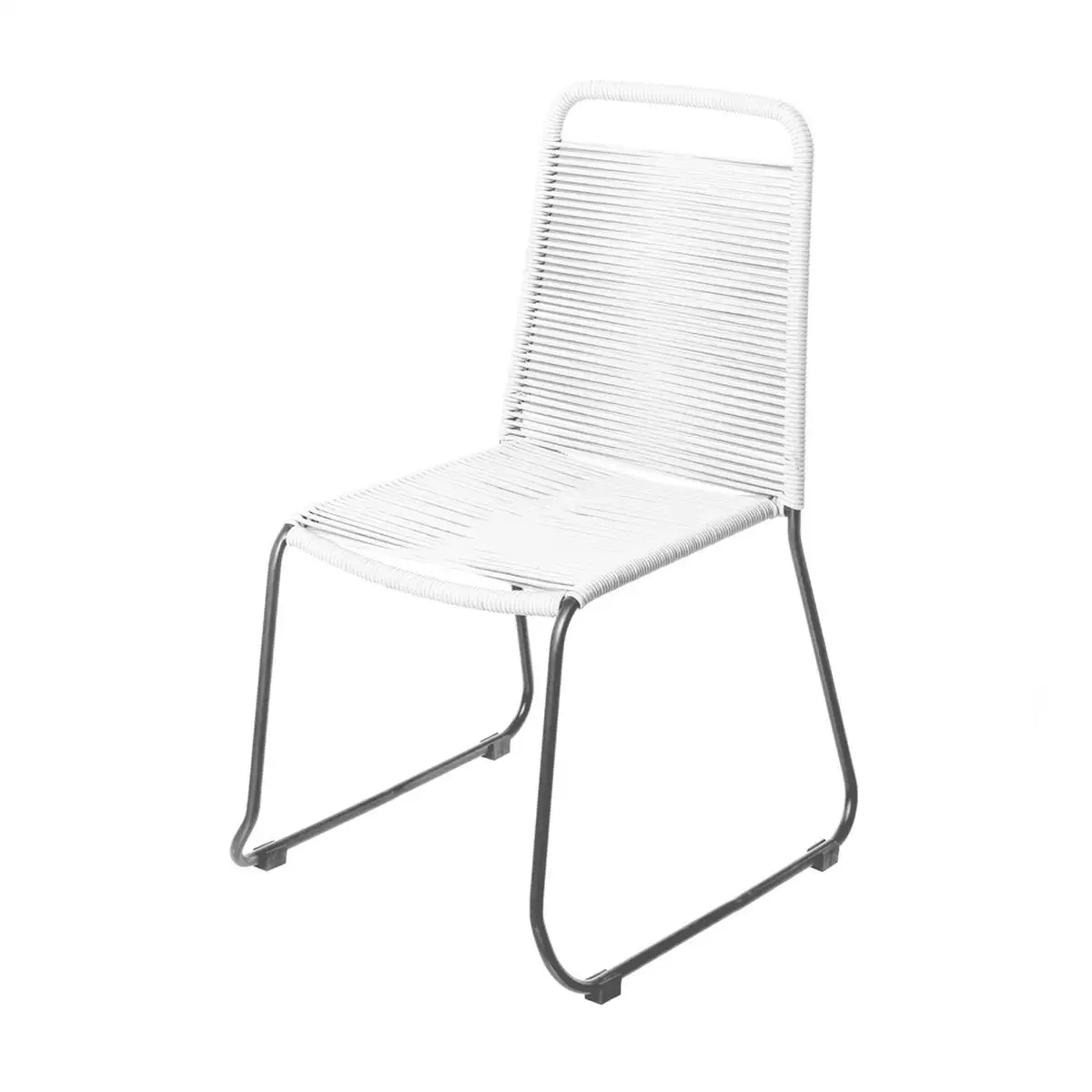 Chaise de jardin antea 57 x 61 x 90 cm corde blanc_7937. DIAYTAR SENEGAL - Où Choisir Devient un Plaisir. Découvrez notre boutique en ligne et choisissez parmi une variété de produits qui satisferont tous vos besoins.