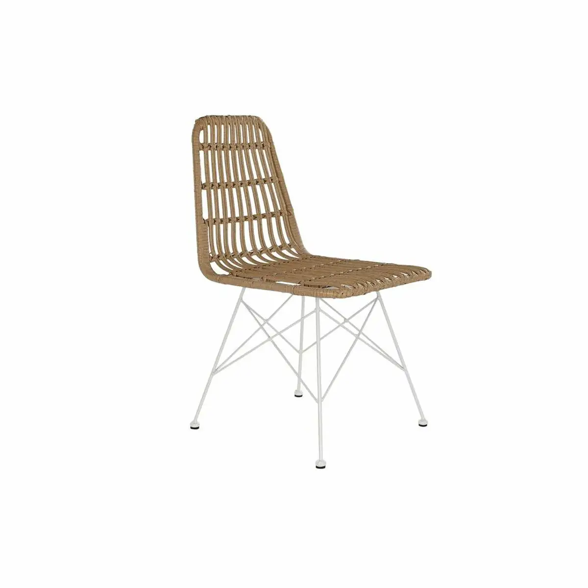 Chaise de jardin dkd home decor marron metal rotin synthetique blanc 47 x 51 x 85 cm _1372. DIAYTAR SENEGAL - L'Équilibre Parfait entre Tradition et Modernité. Explorez notre collection pour trouver des produits qui incarnent la culture et la contemporanéité du Sénégal.