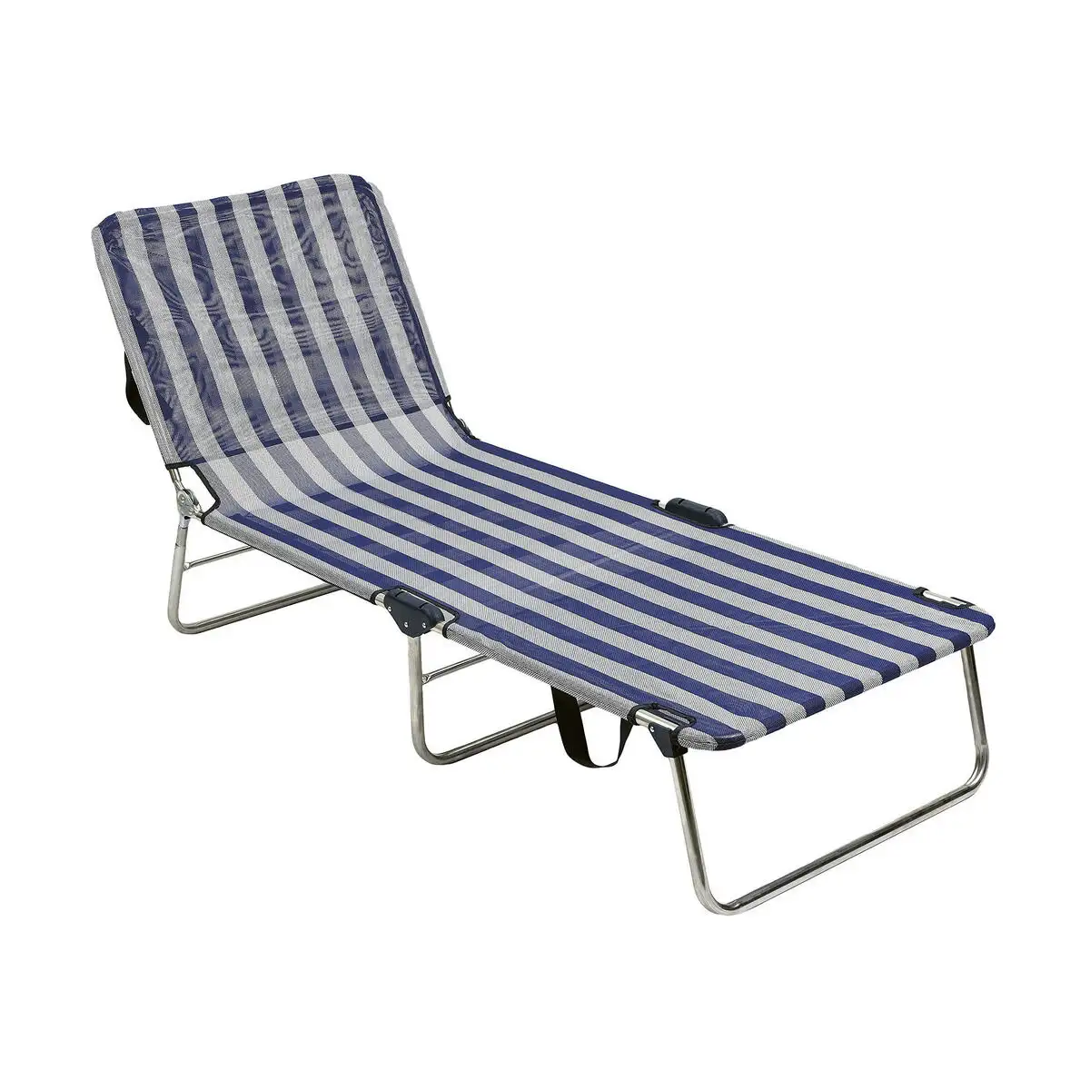 Chaise de plage alco multiposition blanc blue marine_1977. DIAYTAR SENEGAL - L'Art du Shopping Éclairé. Naviguez à travers notre plateforme intuitive et découvrez une variété d'articles soigneusement sélectionnés pour répondre à vos besoins et à vos envies.