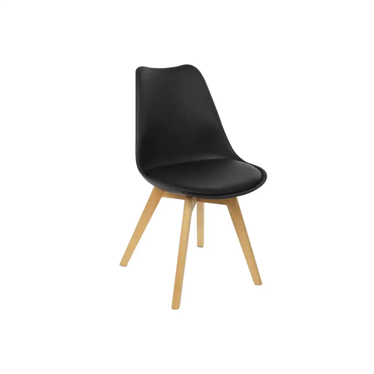 Chaise dkd home decor noir polypropylene hetre 48 x 55 x 83 cm_3577. DIAYTAR SENEGAL - Où la Mode et le Confort se Rencontrent. Plongez dans notre univers de produits et trouvez des articles qui vous habillent avec style et aisance.
